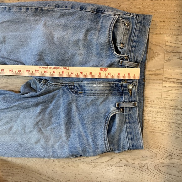 Wrangler Jeans Mens 29x30 Blue Straight Leg Western Cowboy Denim - Picture 3 of 9